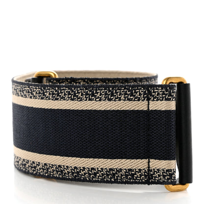 Christian Dior Canvas Embroidered Large Book Belt 80 32 Bleu 2 of 6