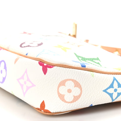 Louis Vuitton Monogram Multicolor Pochette Accessories White 10 of 11