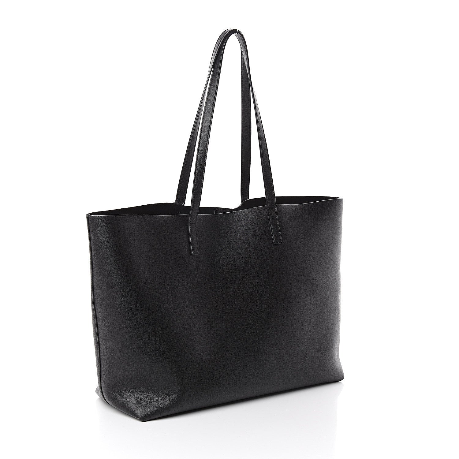 Saint Laurent Calfskin Large Shopping Tote Black 2 of 7