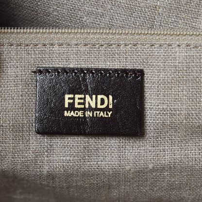 Fendi Woven Straw Raffia Roll Tote 6 of 11