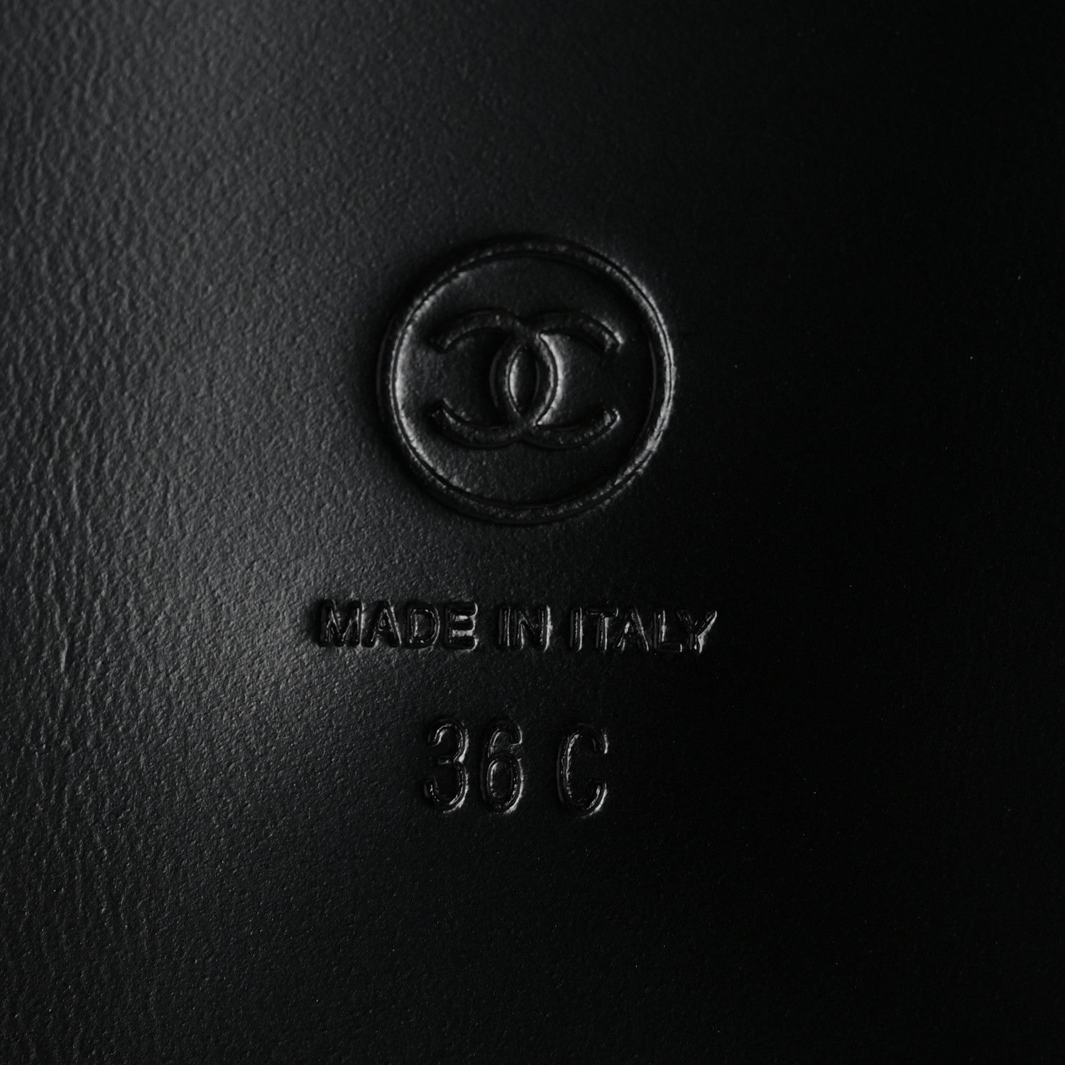 Chanel Grained Calfskin Velcro Dad Sandals 36 Black 7 of 11