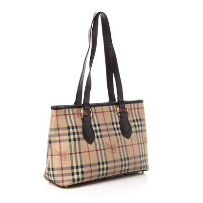 Burberry Haymarket Check Medium Regent Tote Chocolate 3 of 9