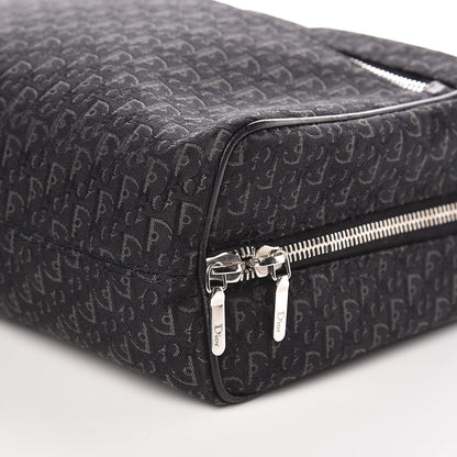 Christian Dior Monogram Canvas Travel Pouch Navy Blue 9 of 11