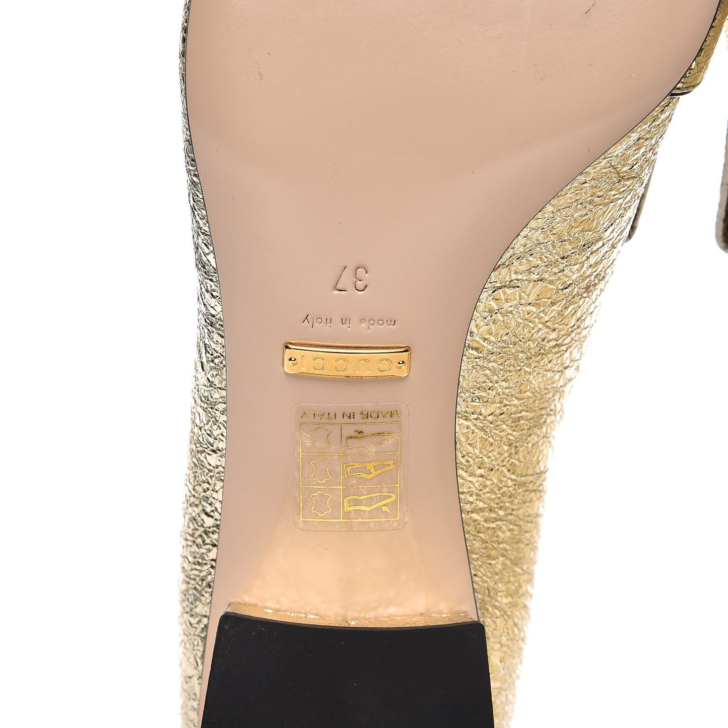 Galassia GG Marmont Fringe 50mm Loafer Pumps 37 Platino