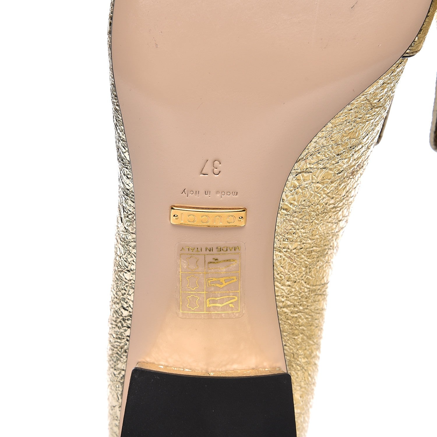Gucci Galassia GG Marmont Fringe 50mm Loafer Pumps 37 Platino 6 of 11