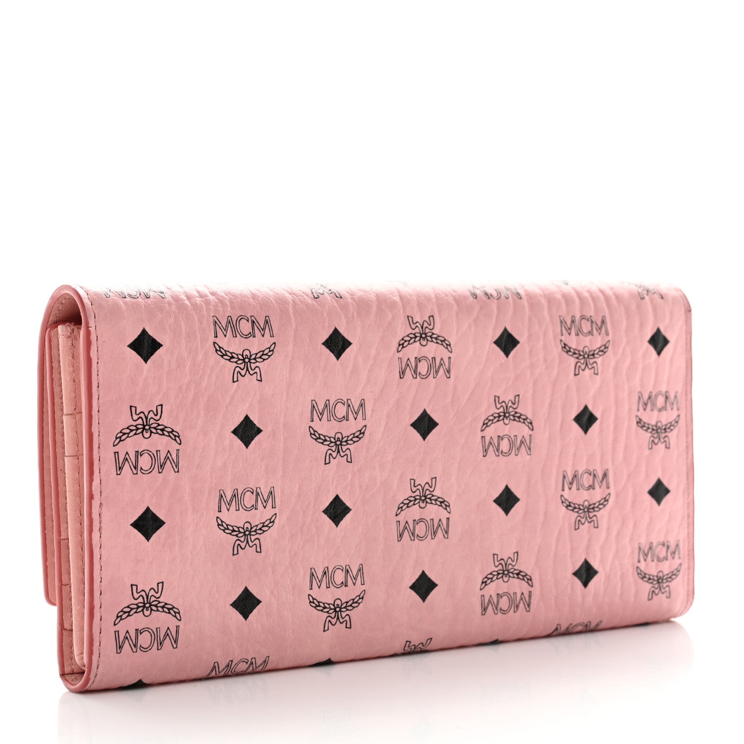 MCM Visetos Continental Flap Wallet Soft Pink 3 of 10