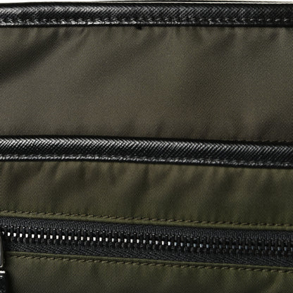 Prada Tessuto Nylon Saffiano Messenger Bag Militare 22 of 27