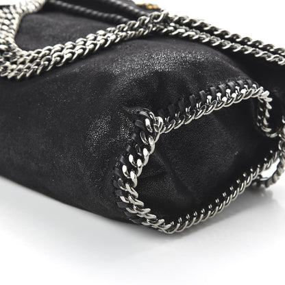Stella McCartney Embellished Shaggy Deer Small Falabella Fold Over Tote Black 6 of 8