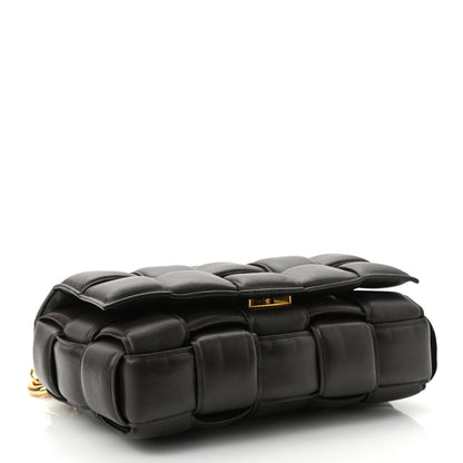 Bottega Veneta Lambskin Maxi Intreccio Padded Chain Cassette Crossbody Bag Black 4 of 9