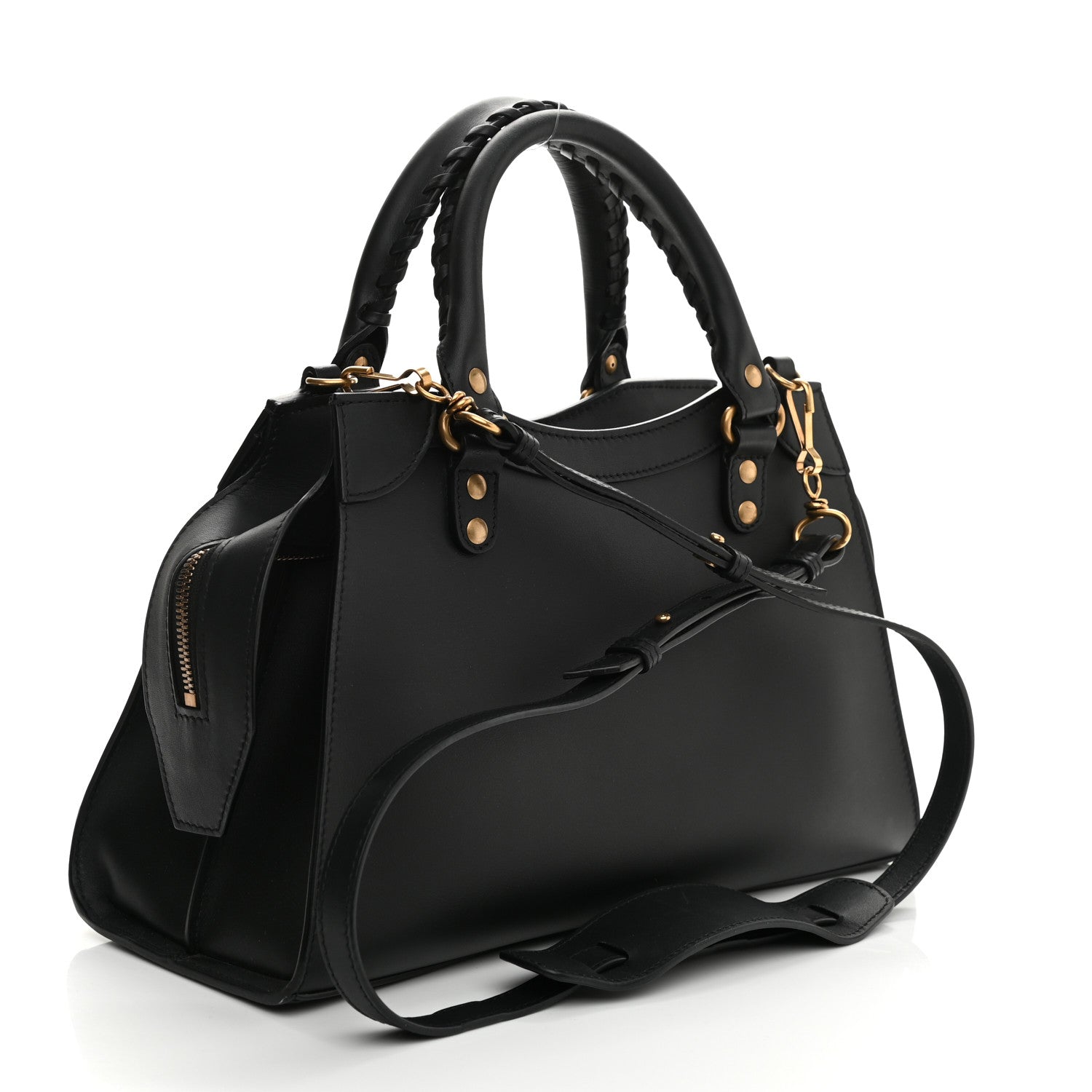 Balenciaga Smooth Calfskin Neo Classic Brass Hardware S City Black 3 of 9