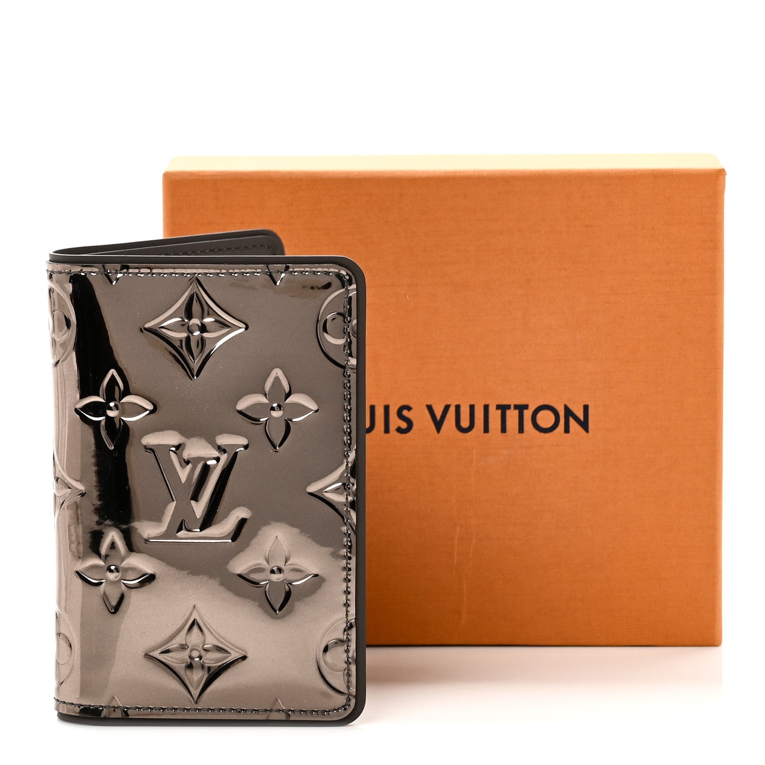 Louis Vuitton モノグラム レザースリーブ Louis Vuitton Mirror Monogram Pocket Organizer Gunmetal 1862287