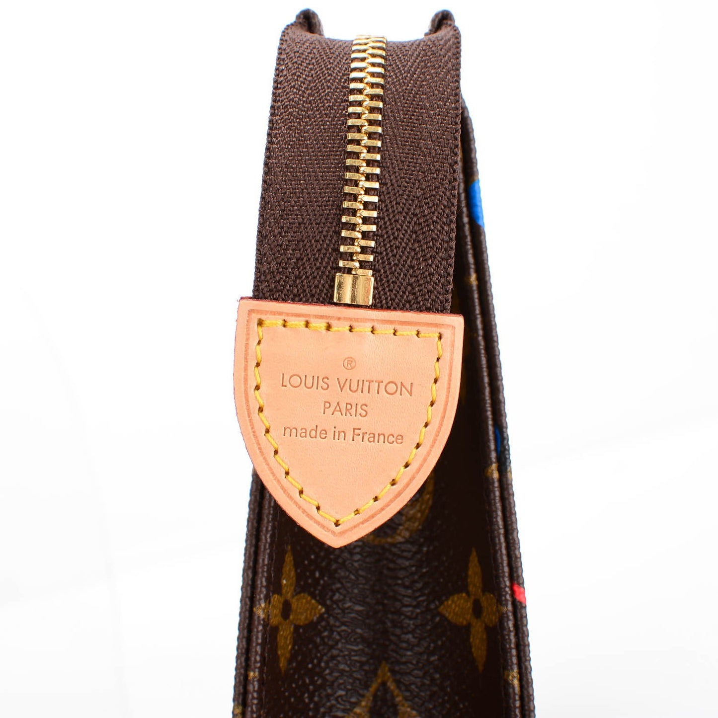Monogram Jungle Dots Toiletry Pouch 26 Coquelicot Denim