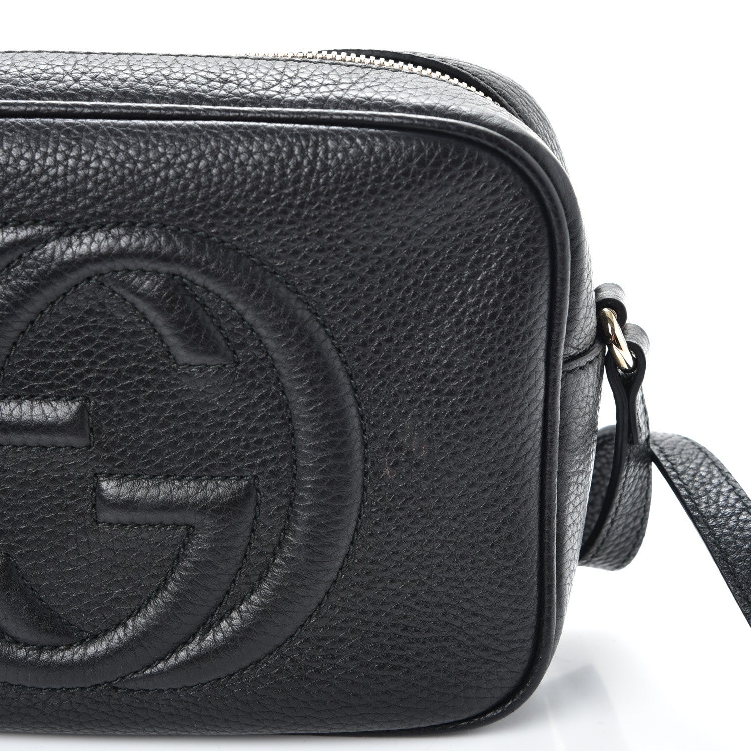 Gucci Pebbled Calfskin Small Soho Disco Bag Black 8 of 10