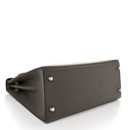 Hermes Epsom Kelly Sellier 28 Etain 4 of 12