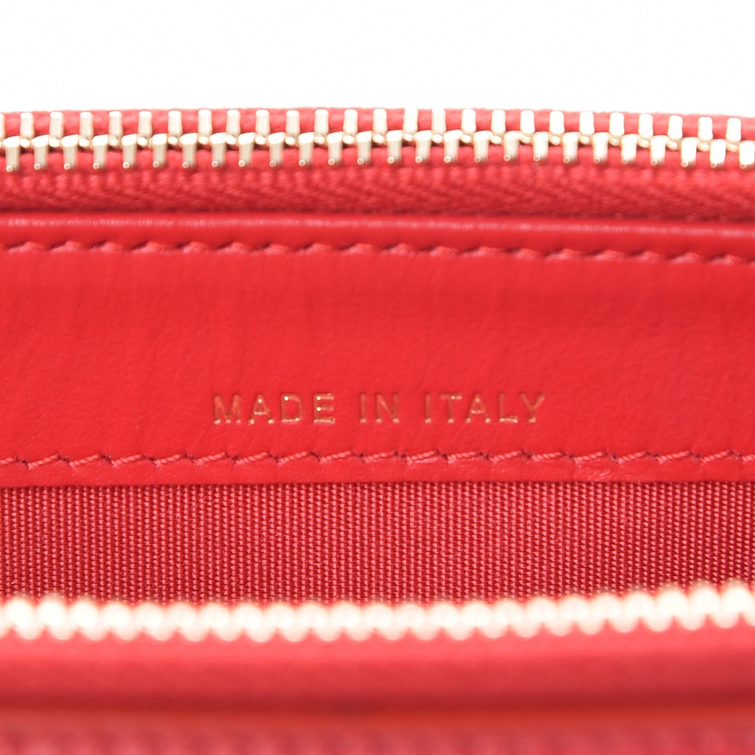 Chanel Caviar Quilted CC Filigree Clutch With Chain Red 7 of 9