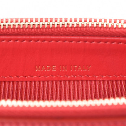 Chanel Caviar Quilted CC Filigree Clutch With Chain Red 7 of 9