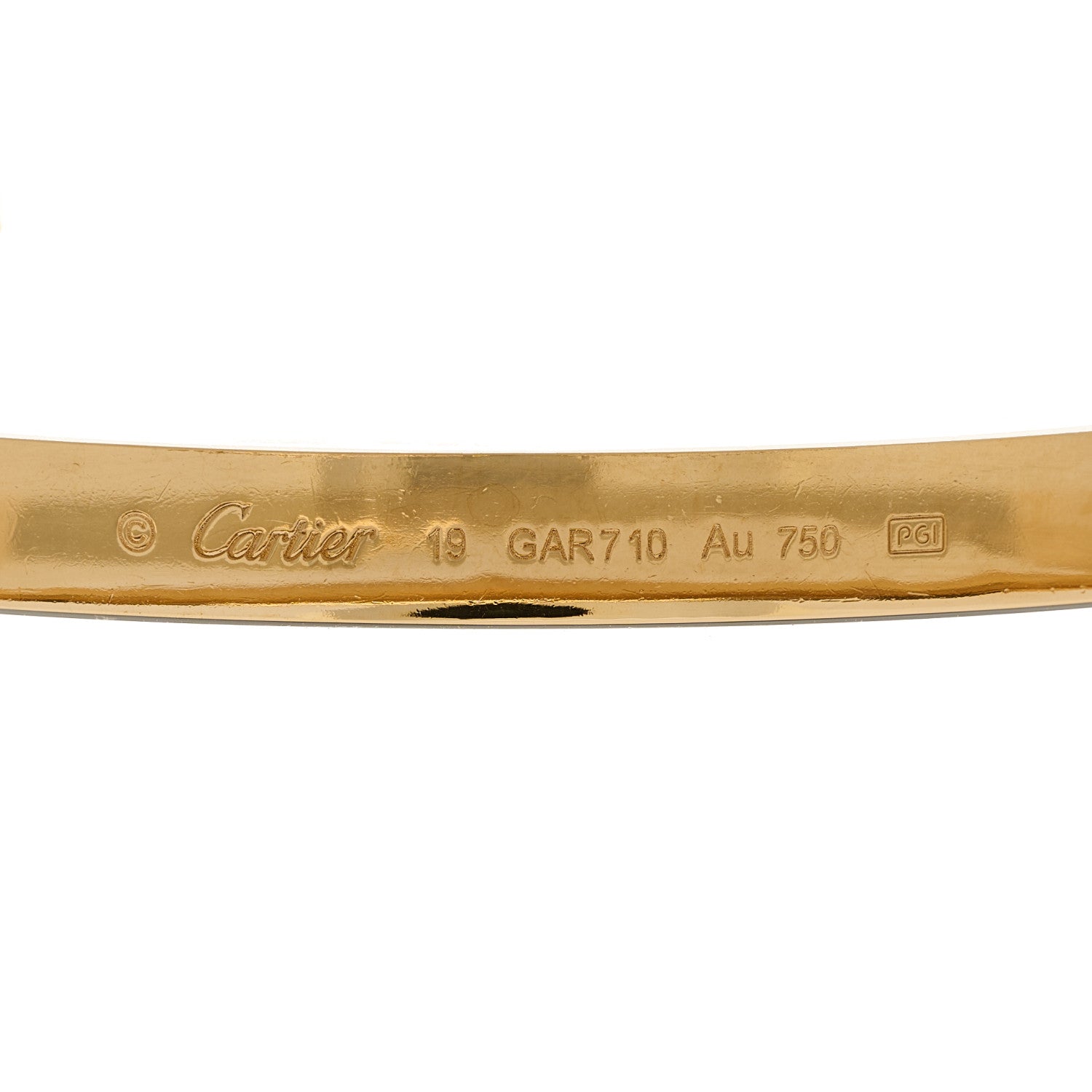 Cartier 18K Yellow Gold LOVE Bracelet 19 7 of 7