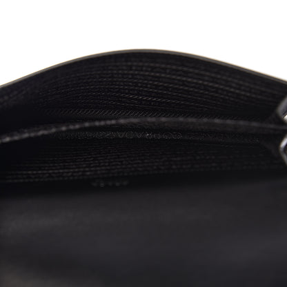 Prada City Calfskin Crystal Embellished Mini Shoulder Bag Black 5 of 12