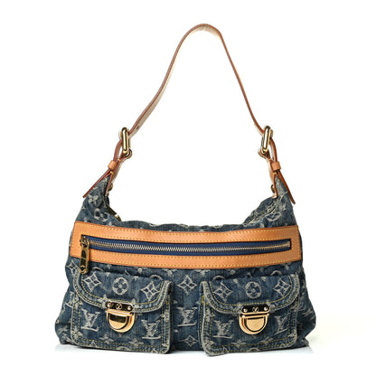 Louis Vuitton Monogram Denim Baggy PM Blue 1 of 8