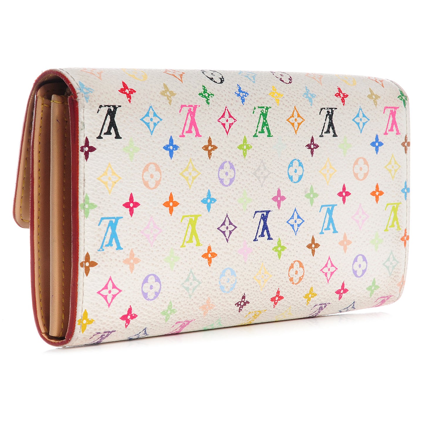 Monogram Multicolor Sarah Wallet White