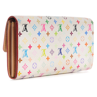Louis Vuitton Monogram Multicolor Sarah Wallet White 3 of 7