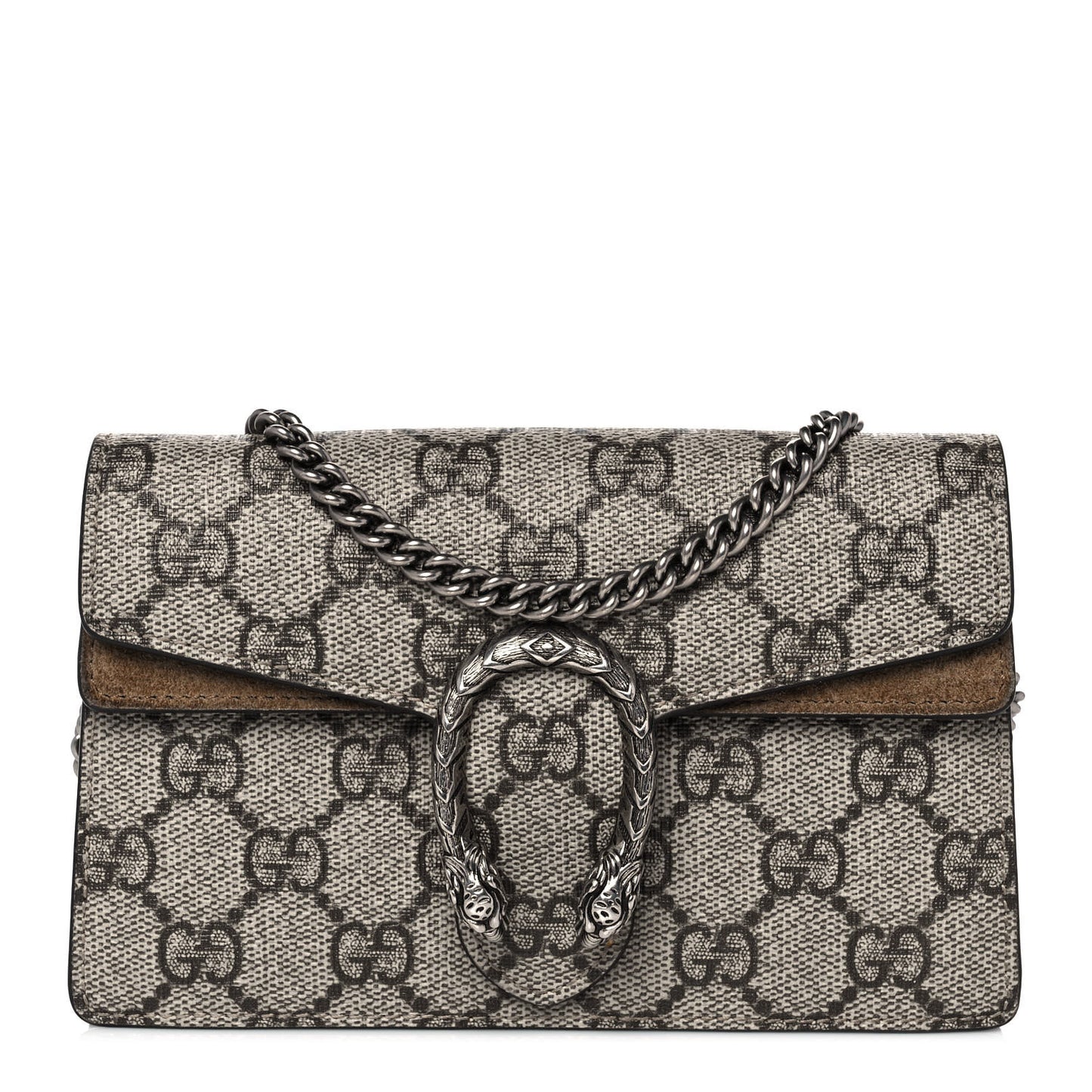GG Supreme Monogram Super Mini Dionysus Shoulder Bag Taupe