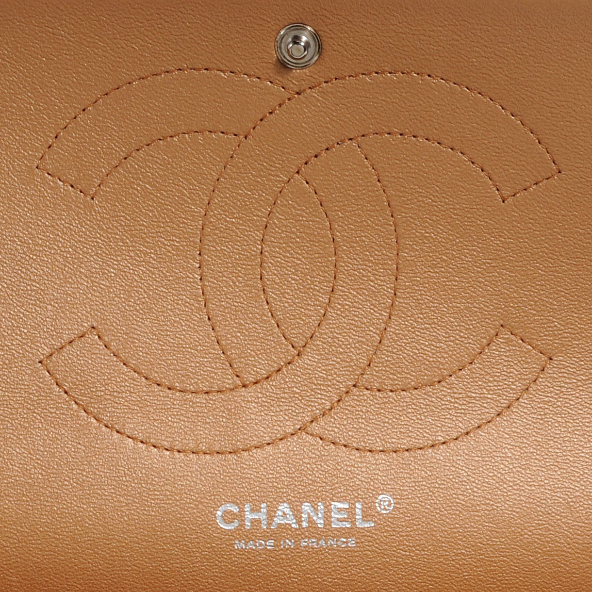 Chanel Metallic Caviar Quilted Jumbo Double Flap Copper 6 of 7
