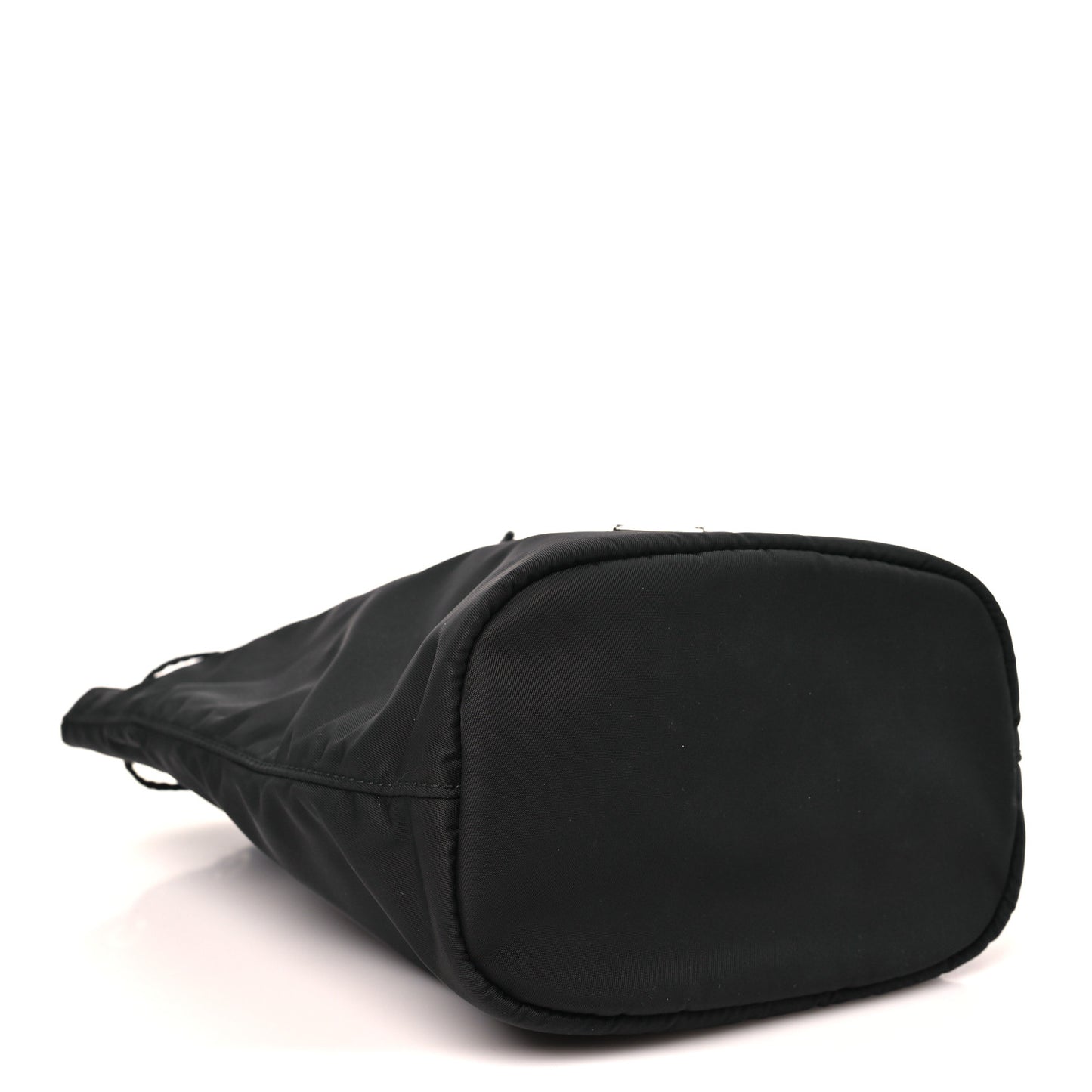 Re-Nylon Vela Drawstring Wristlet Pouch Black