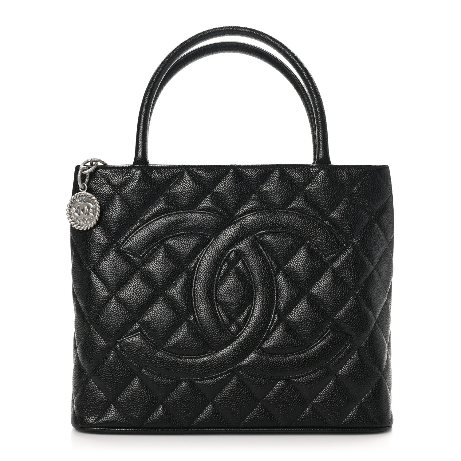 Chanel Caviar Quilted Medallion Tote Black 1 of 10