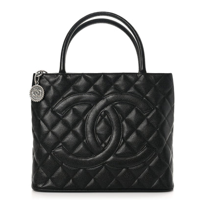 Chanel Caviar Quilted Medallion Tote Black 1 of 10