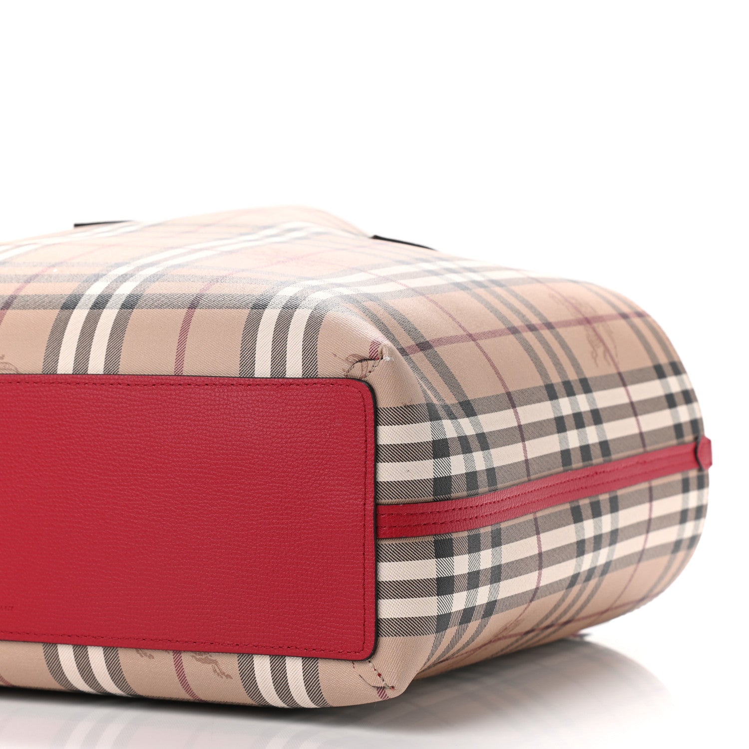 Burberry Haymarket Check Medium Reversible Tote Red 17 of 18