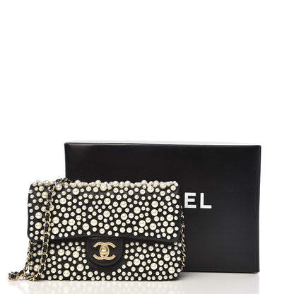 Chanel Lambskin Pearls Flap Black 12 of 12
