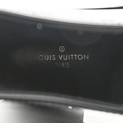 Louis Vuitton Rubber Embossed Monogram Drops Flat Half Boots 41 Black 9 of 12