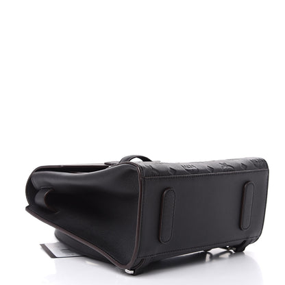 MCM Calfskin Essential Monogram Small Backpack Black 4 of 11