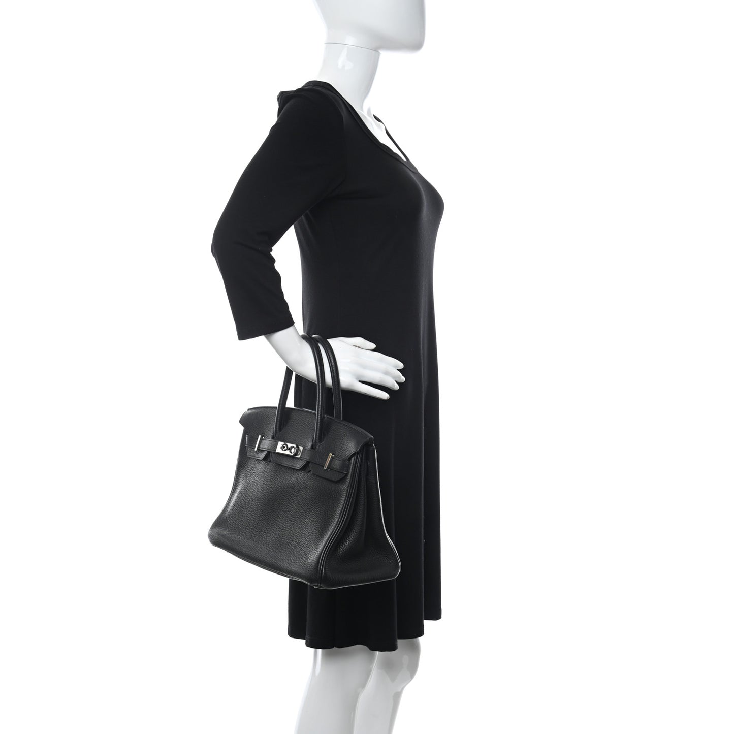 Taurillon Clemence Birkin 30 Black