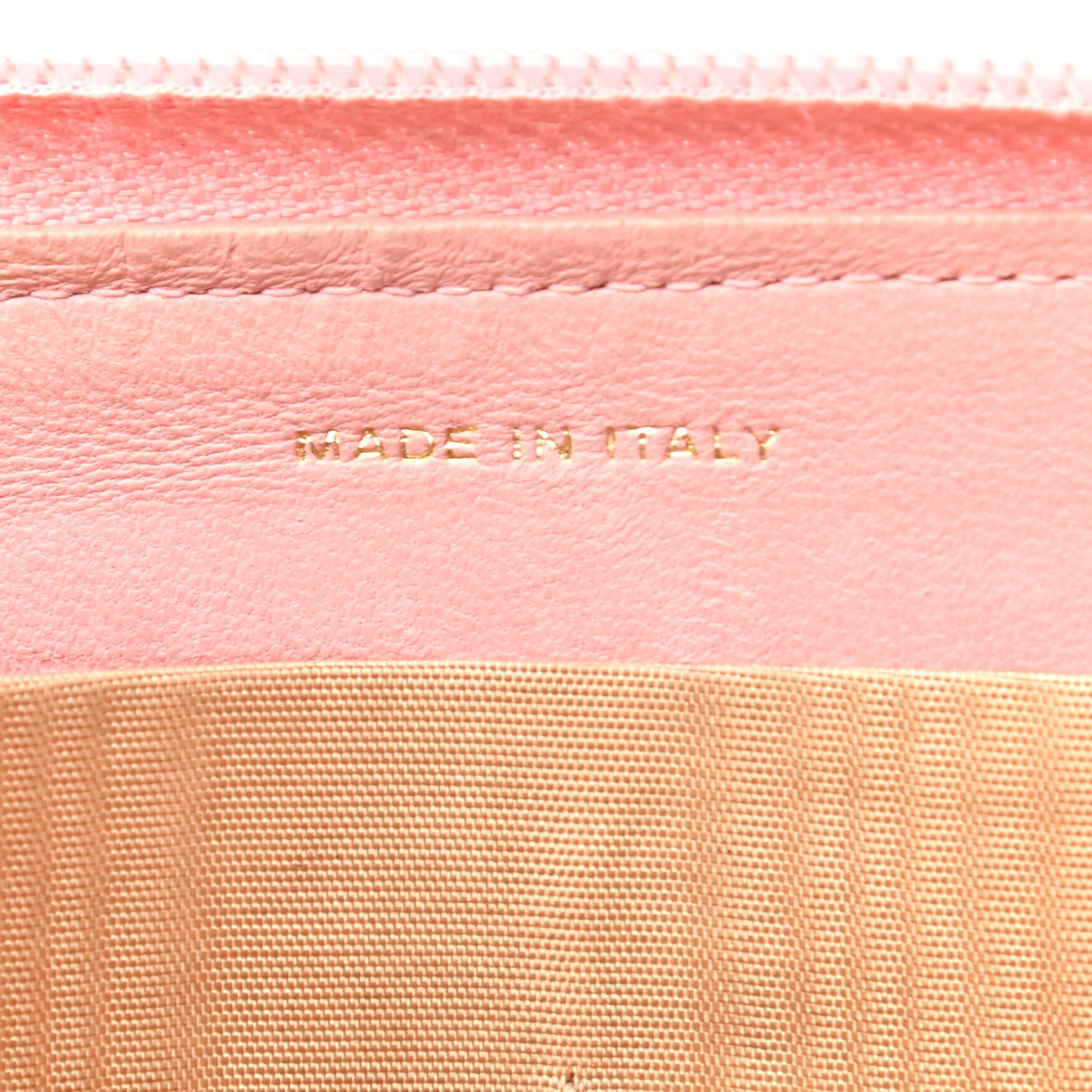 Caviar Large Timeless CC Zip Around Wallet Pink
