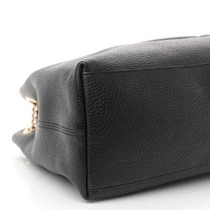 Gucci Pebbled Calfskin Medium Soho Chain Shoulder Bag Black 9 of 10