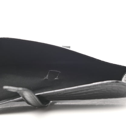Hermes Shiny Alligator Jige Elan 29 Clutch Black 5 of 7