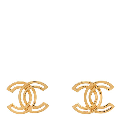 Chanel Metal Obazine CC Earrings Gold 1 of 4