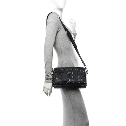 Louis Vuitton Cowhide Faded Monogram City Keepall Charcoal 2 of 9