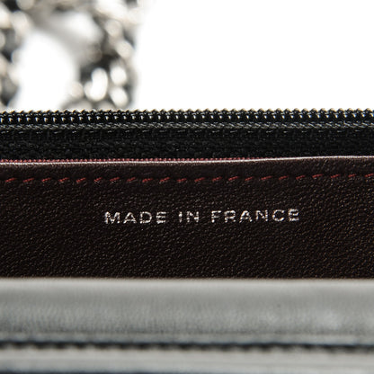 Chanel Lambskin Quilted Wallet On Chain WOC Black 7 of 9