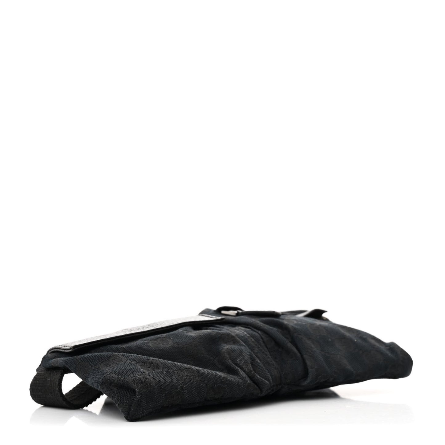 GG Monogram Double Pocket Belt Bag Black