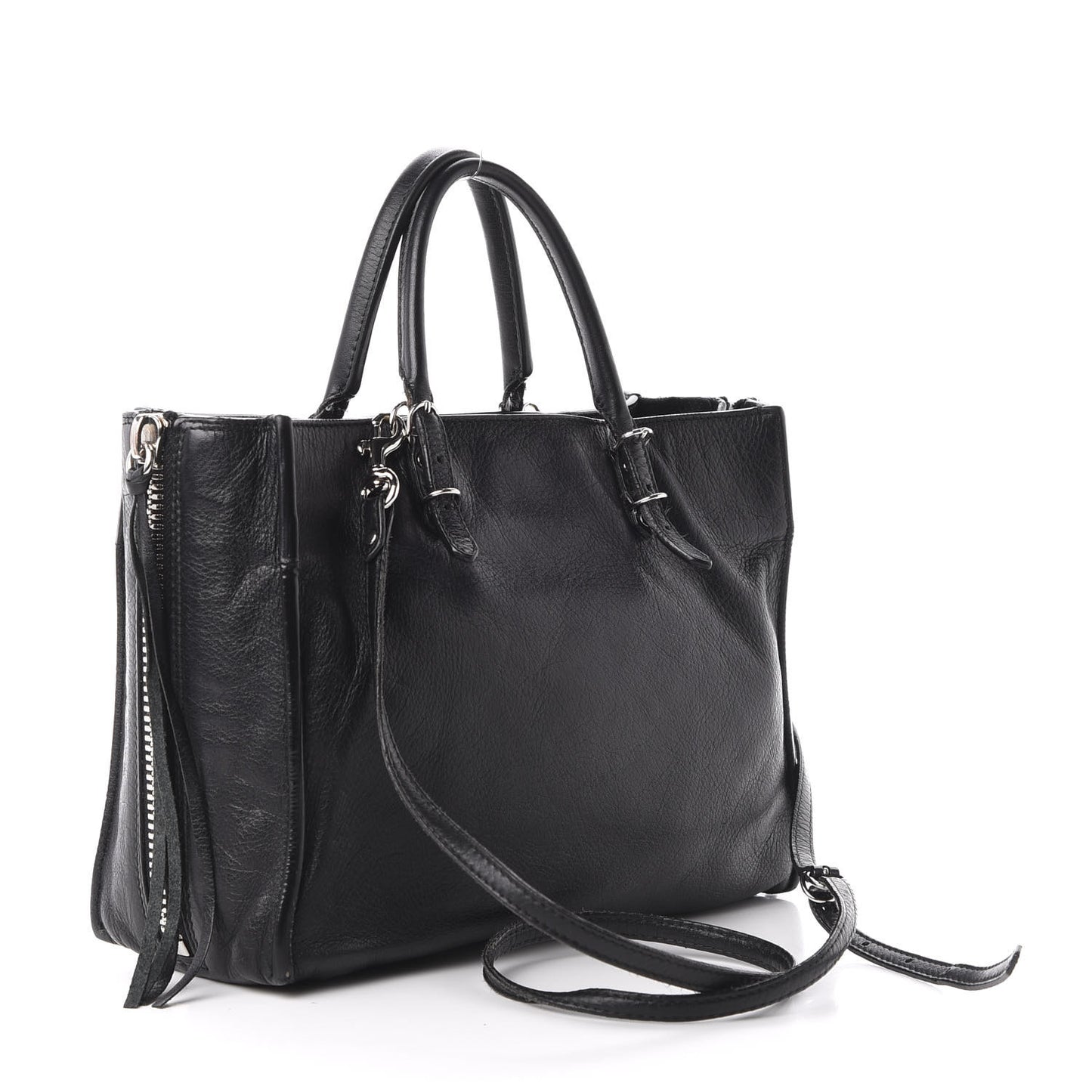 Veau Papier A6 Zip Around Tote Black