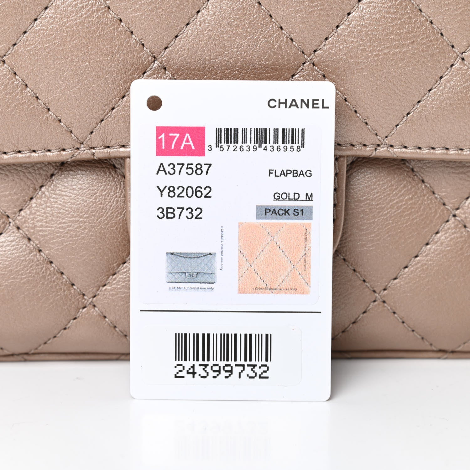Chanel Metallic Calfskin Quilted 2.55 Reissue 226 Flap Dark Gold 17 of 17