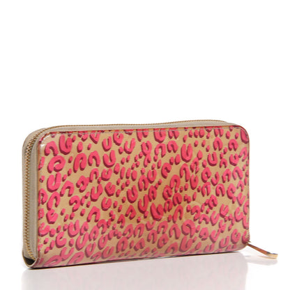 Louis Vuitton Vernis Leopard Zippy Wallet Blanc Corail 3 of 8