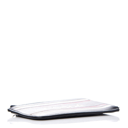 Chloe Calfskin Logo Vick Zip Card Case Full Blue 4 of 7