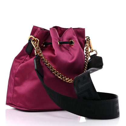 Versace Nylon Medusa Bucket Bag Dahlia Black 3 of 10