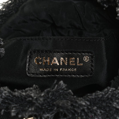 Chanel Denim Quilted Mood Small Bucket With Chain Black Multicolor 5 of 9