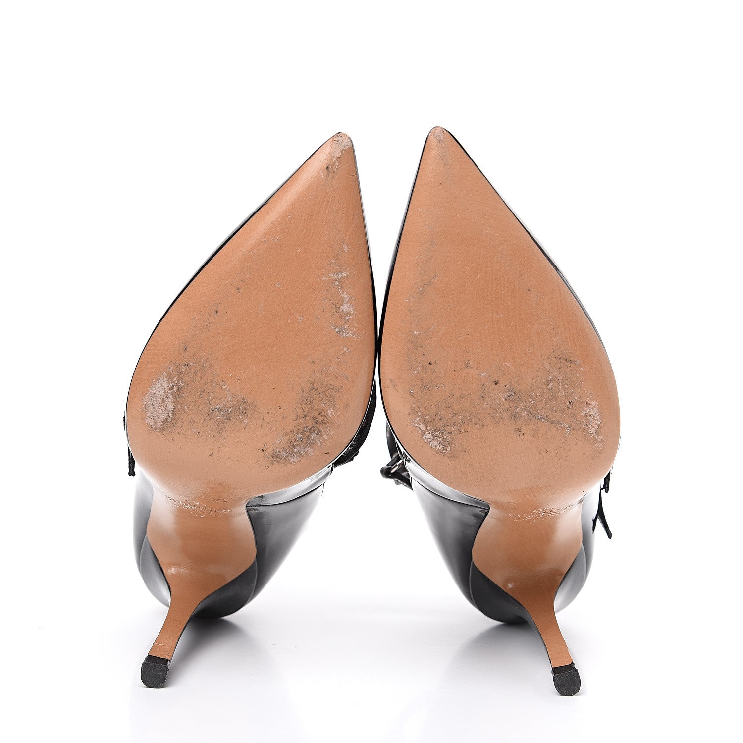 Valentino Garavani Patent Love Latch 100mm Pumps 37 Black Poudre 5 of 10