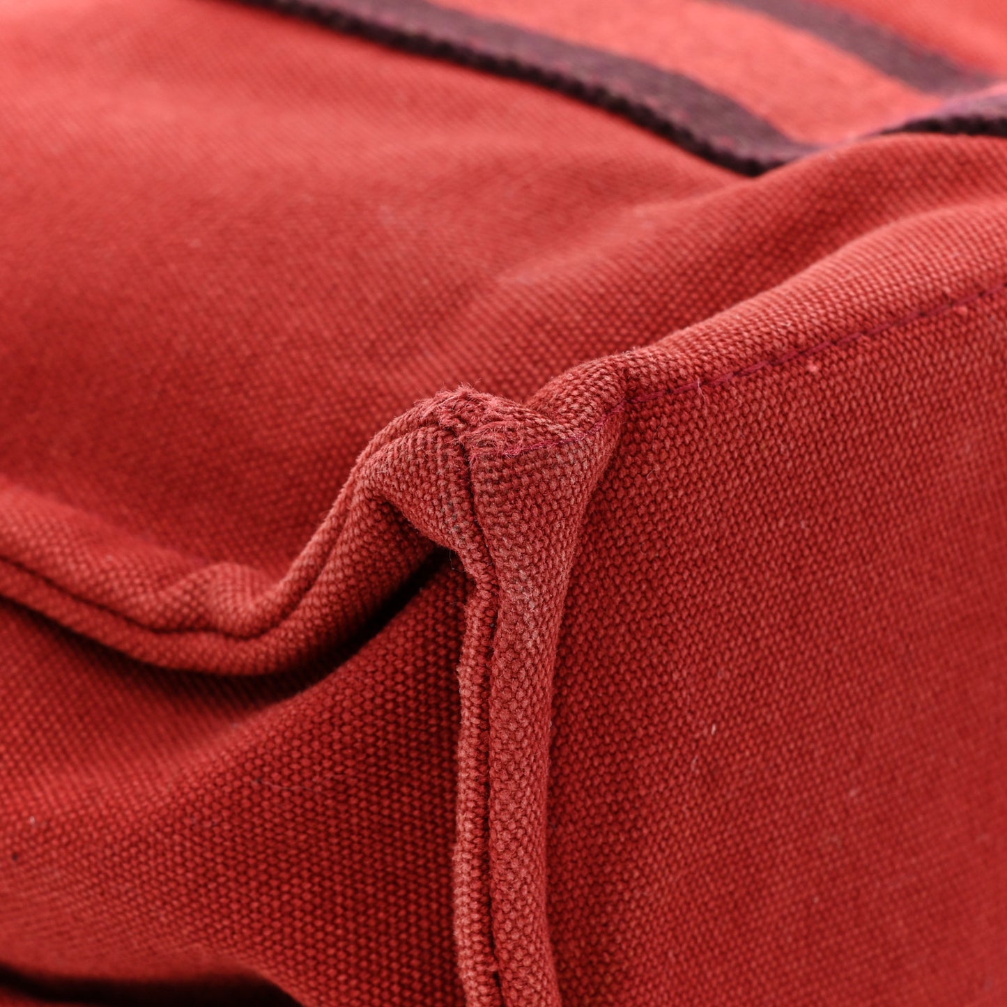 Canvas Herline PM Tote Red